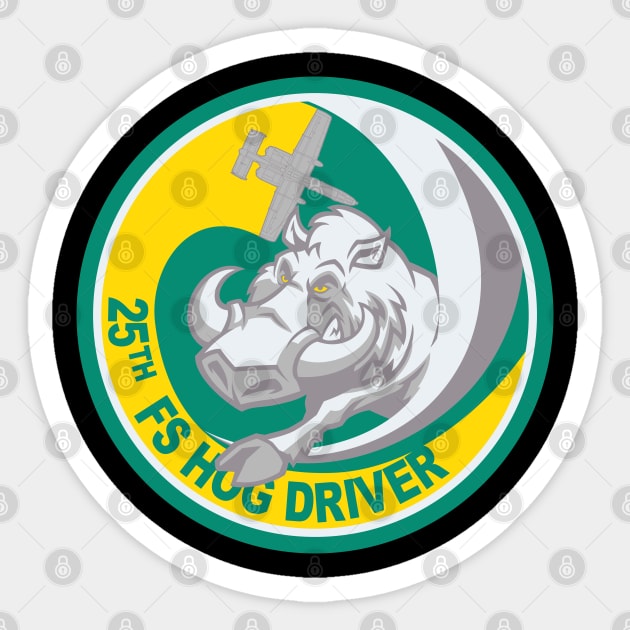 25th FS Hog Driver Sticker by MBK